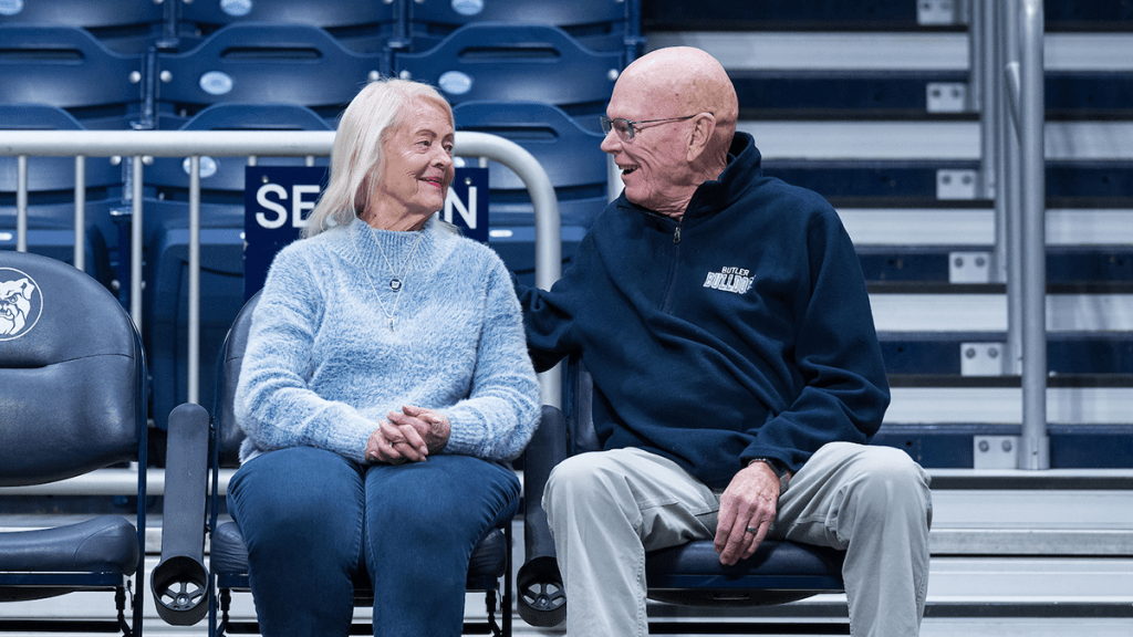 Jack and Betty Krebs in blue