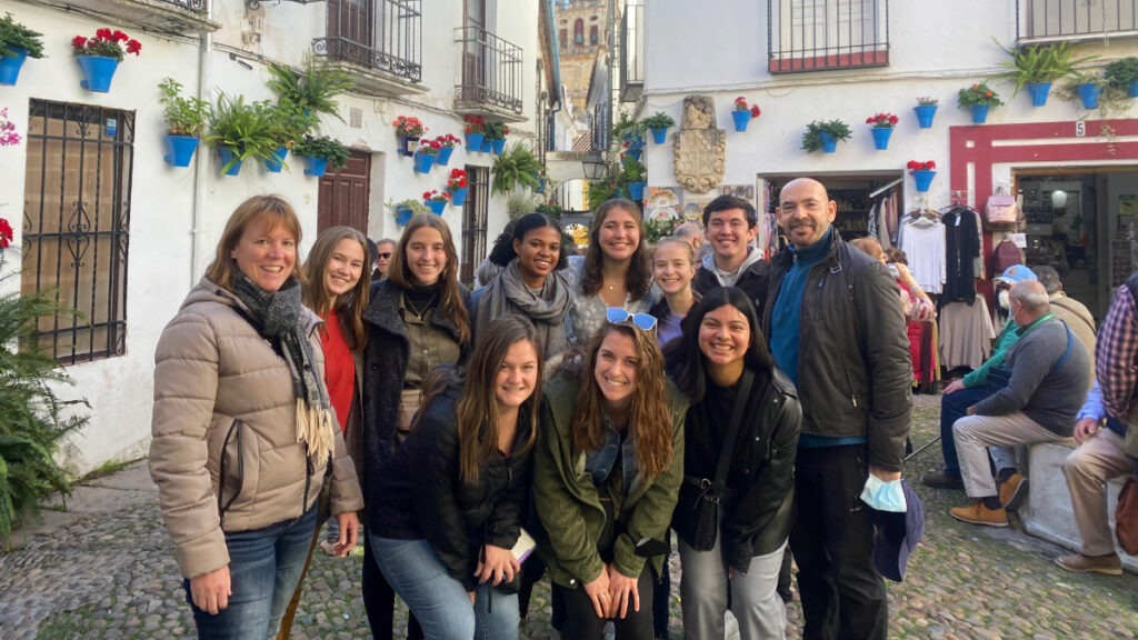 Group of Butler students and faculty on Butler’s faculty-led Semester in Spain program in 2021.