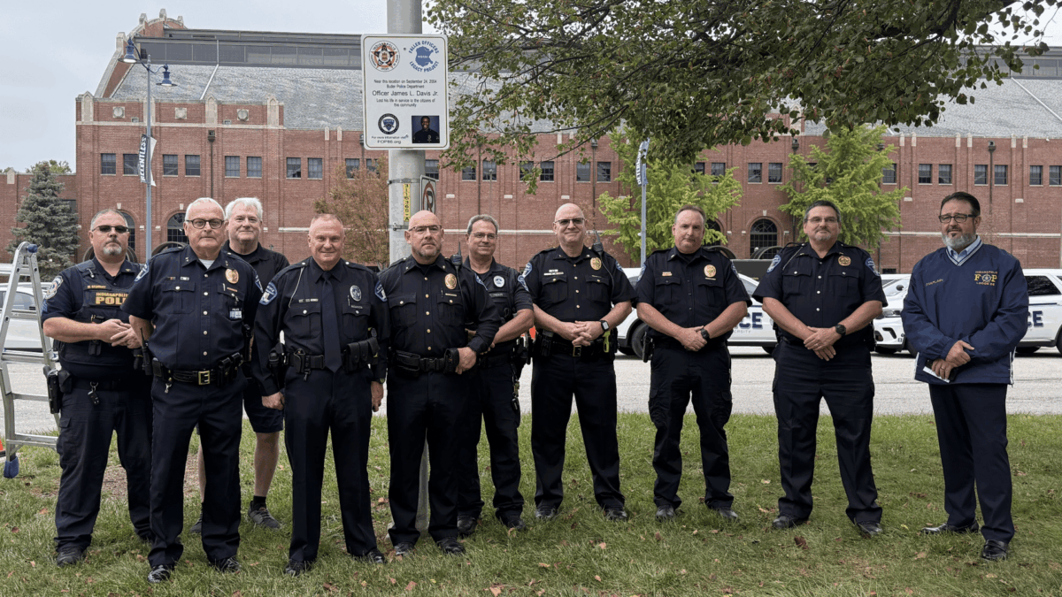Butler Rededicates Memorial Honoring BUPD Officer James L. Davis Jr.