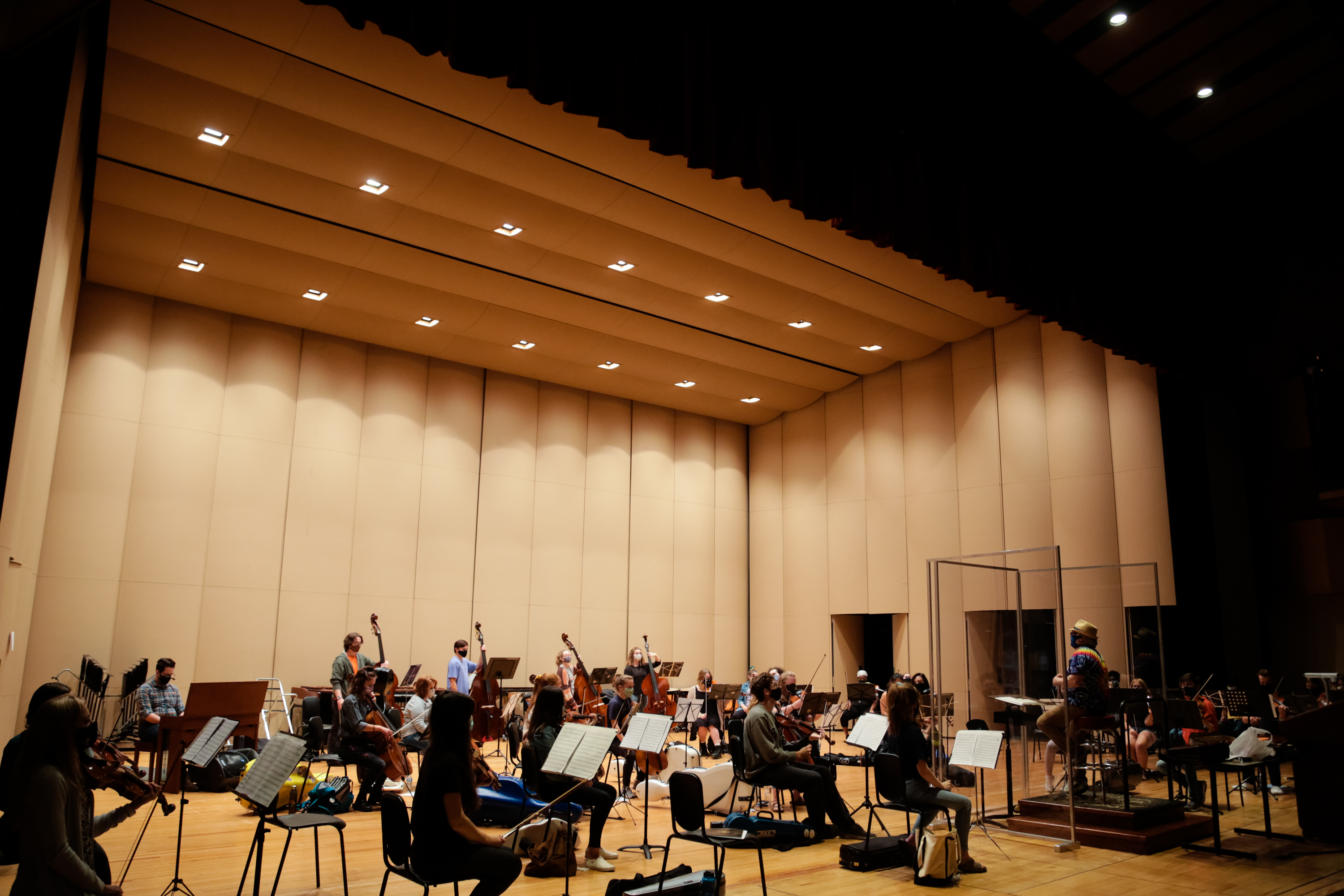 students playing instruments