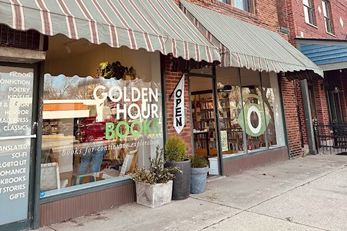 Book shop store front.