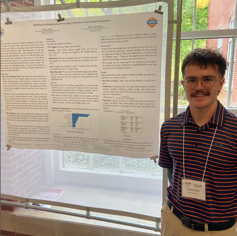 George Beblo presents AI research at the CCSC:MW conference