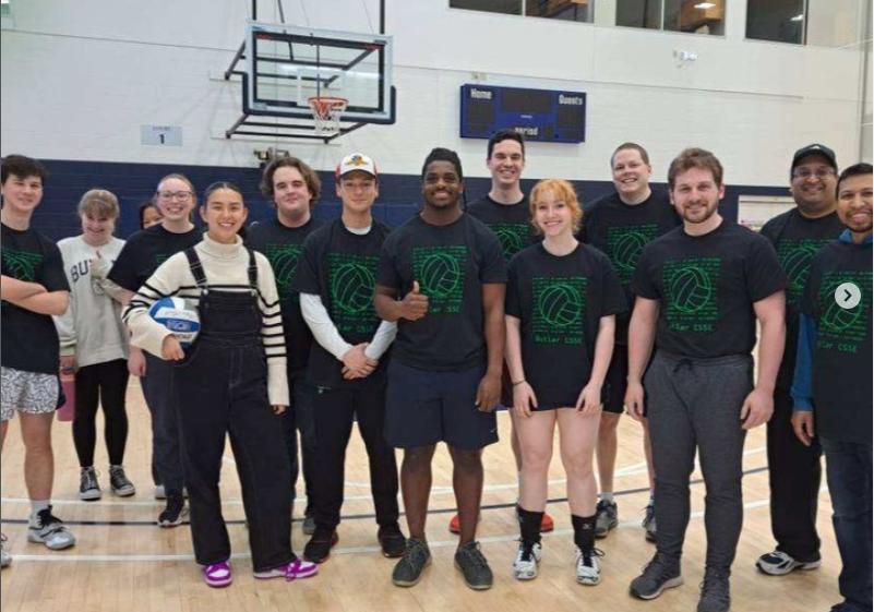 Vollyball players for CSSE against the math department