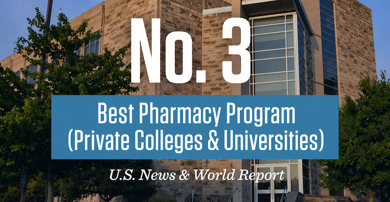 Image that describes Butler University pharmacy program ranking and shows pharmacy building
