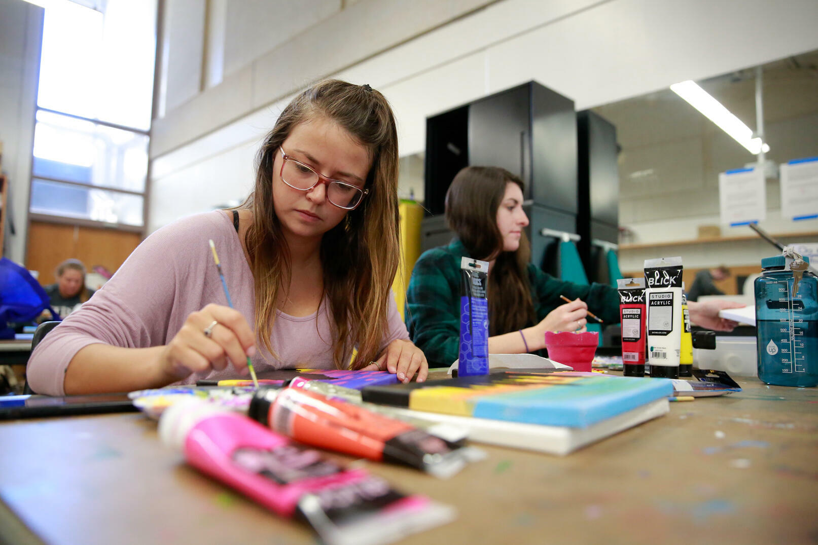 painting canvases