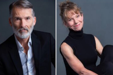 Combined portraits of Will Bond and Ellen Lauren.