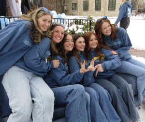 six members on bid day at house