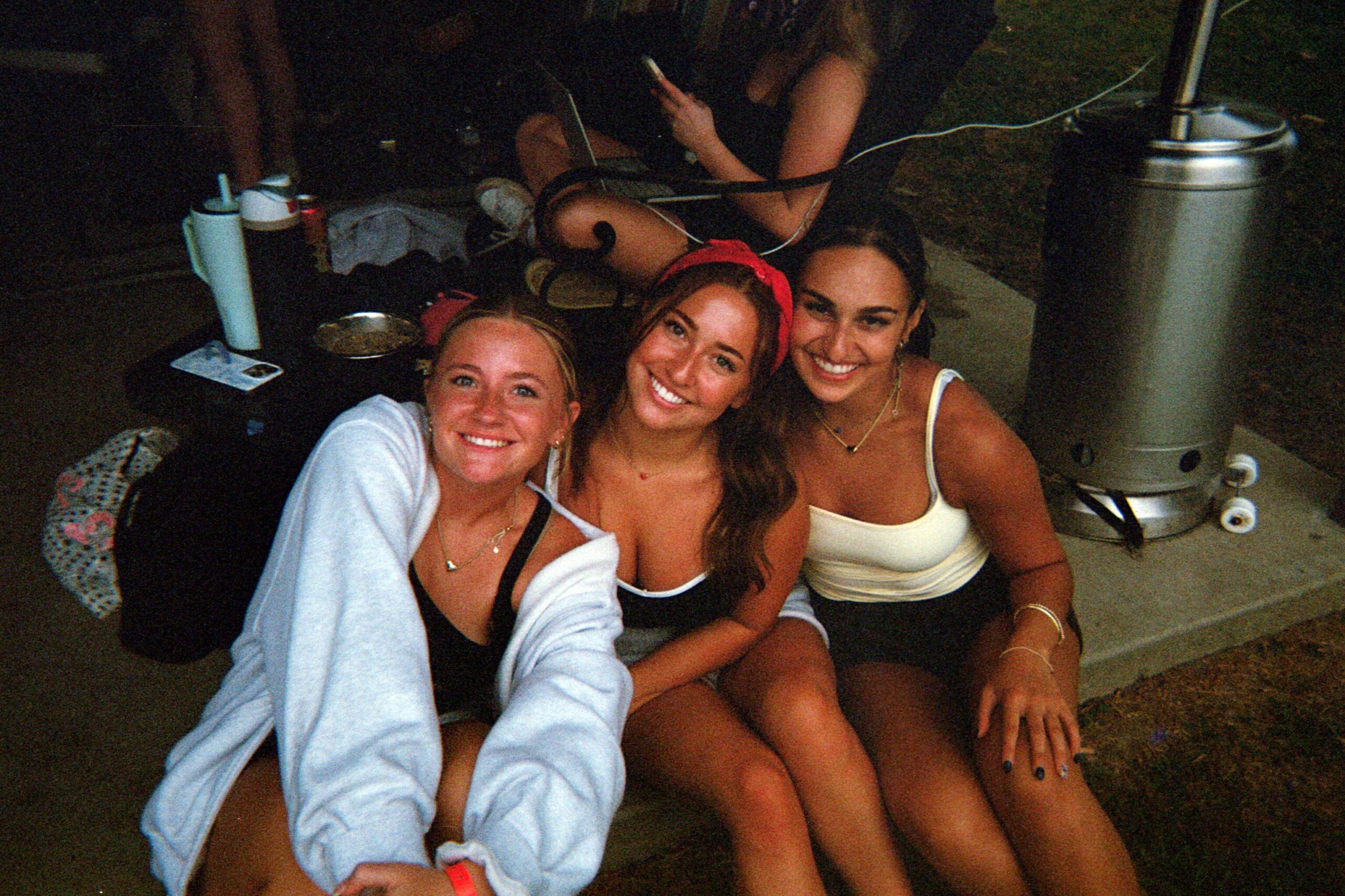 3 sisters on a patio