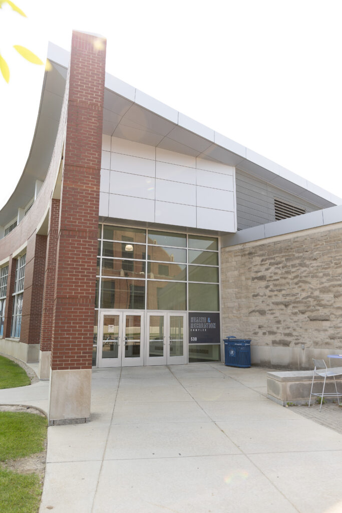 Image of the right side entrance to the HRC
