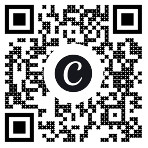 QR code with a Canva logo in the center.