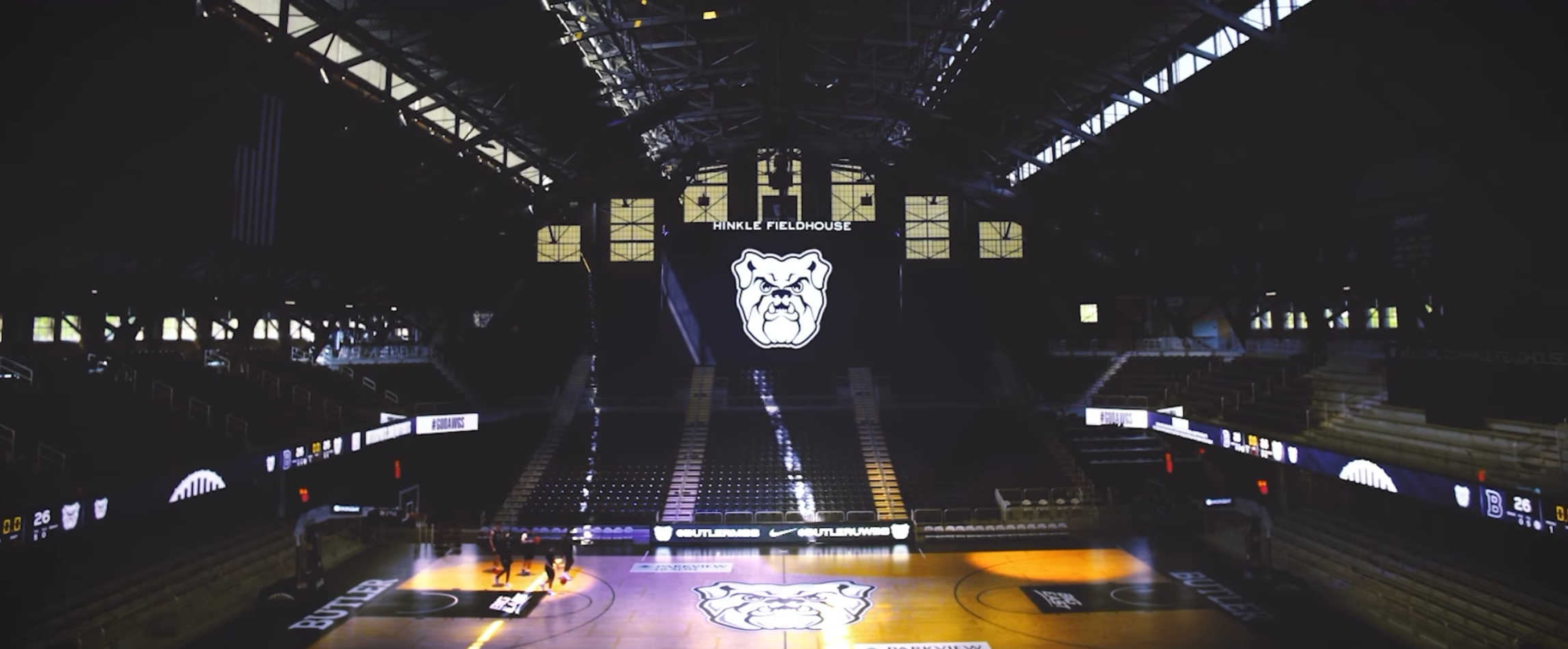 Video poster showing Hinkle Fieldhouse