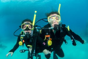 Corinne Campbell snorkeling and scuba diving in Australia