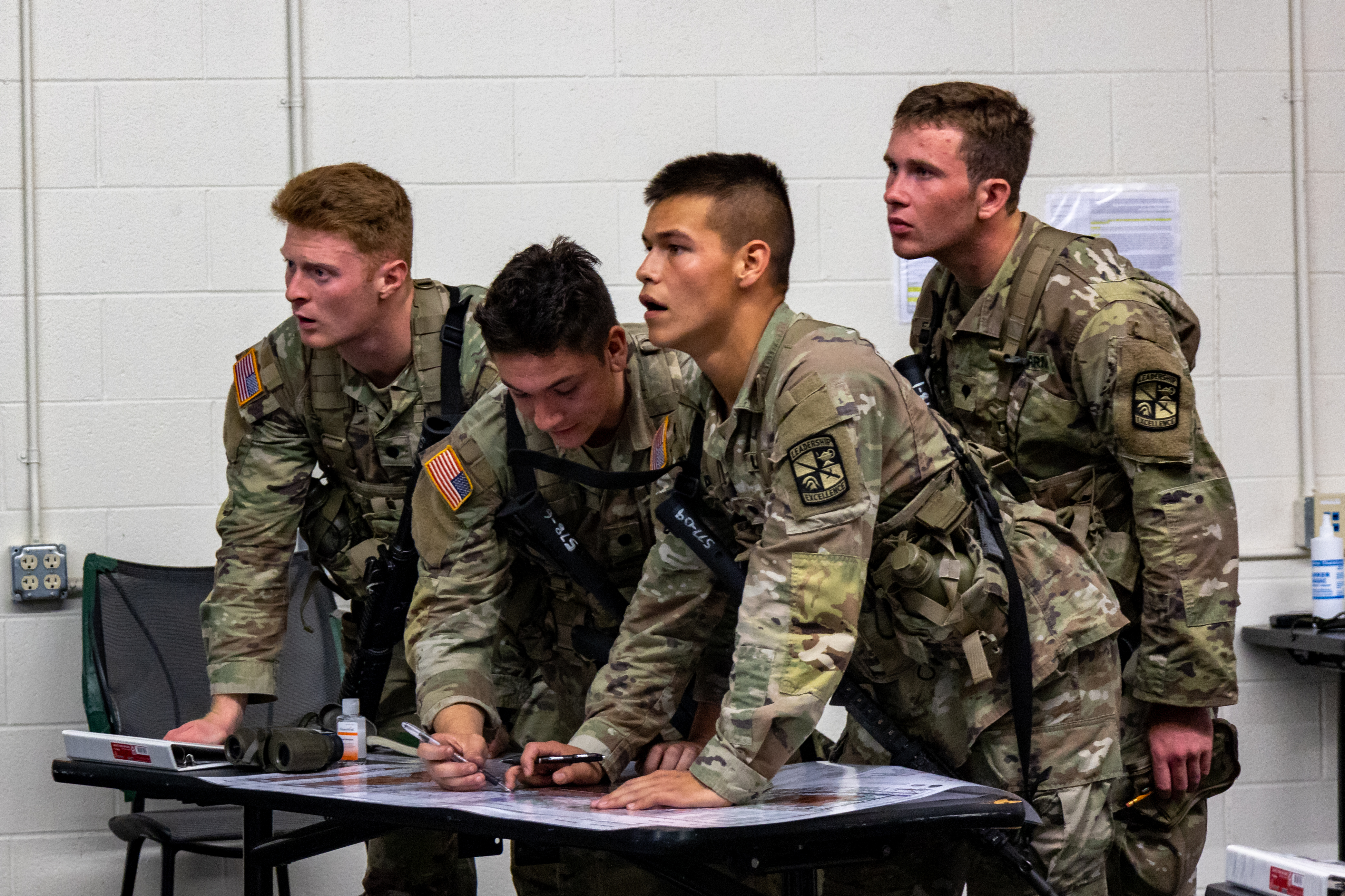 Cadet students in class