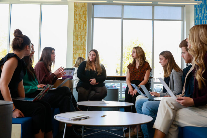 Butler University students in innovation lab