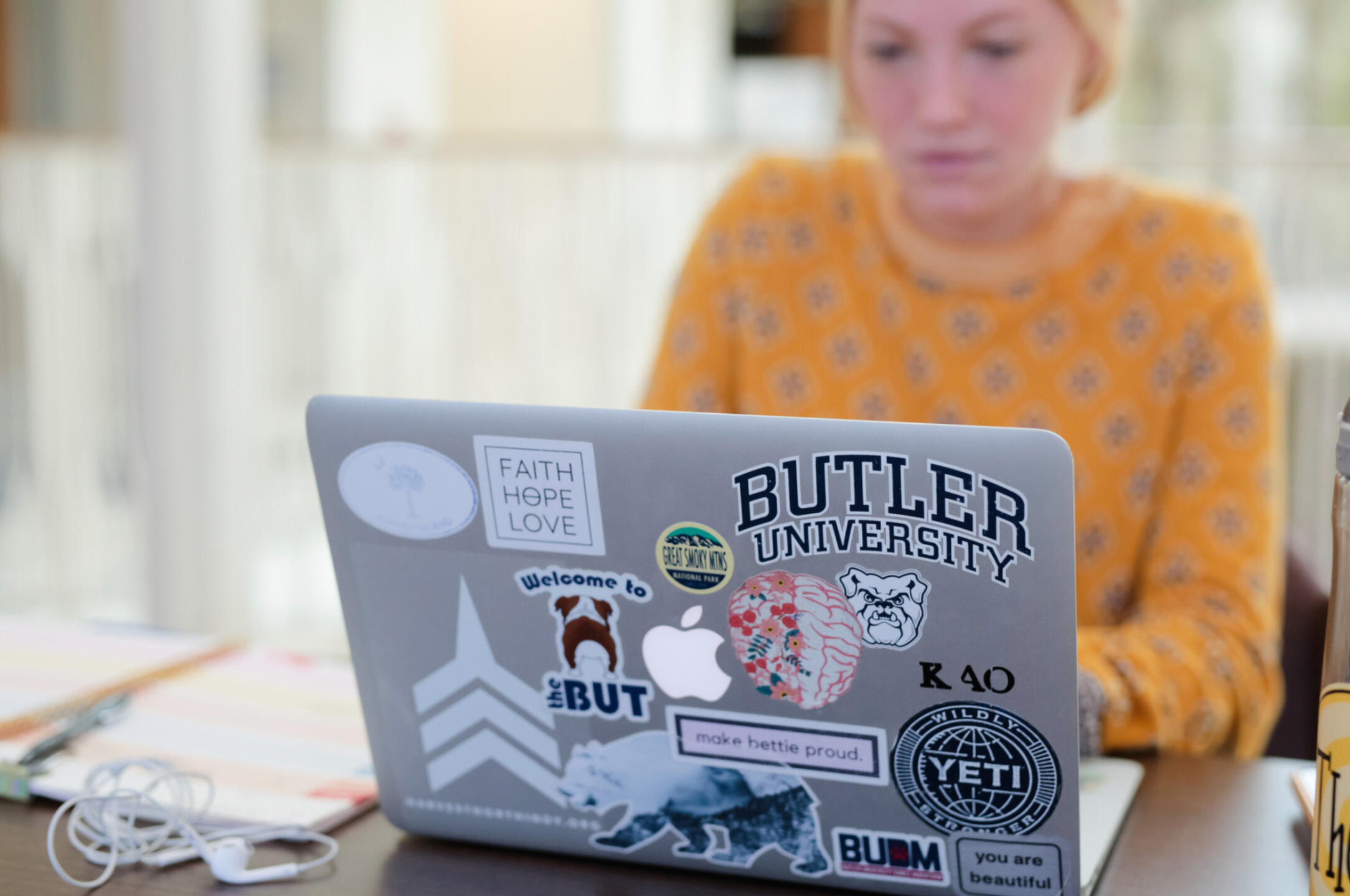 Student at laptop