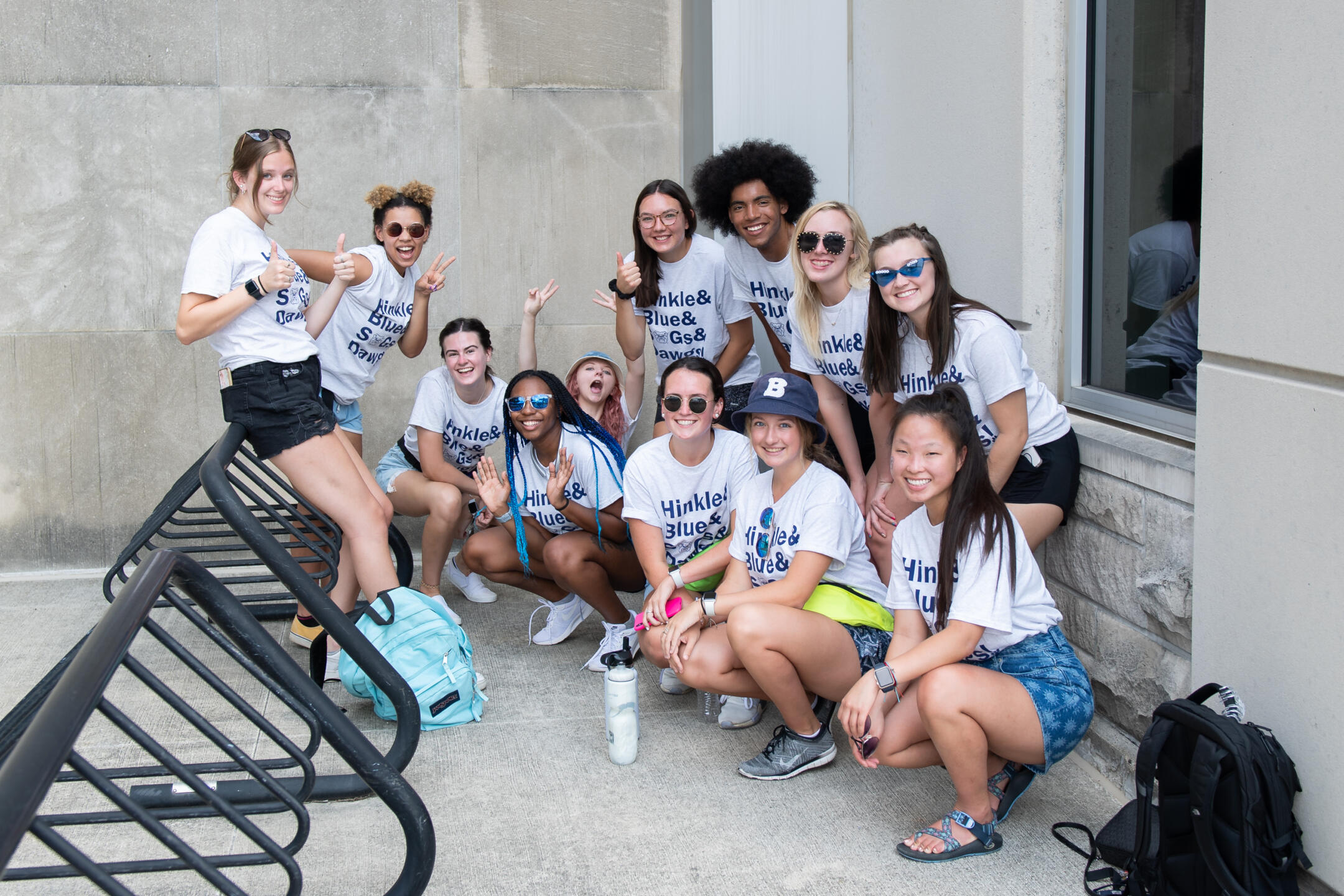 A group of happy Butler students