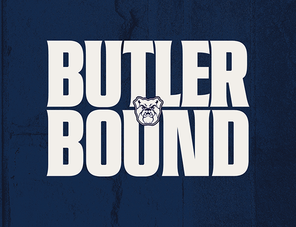 The words "Butler Bound" overlaid with a small Bulldog head logo.