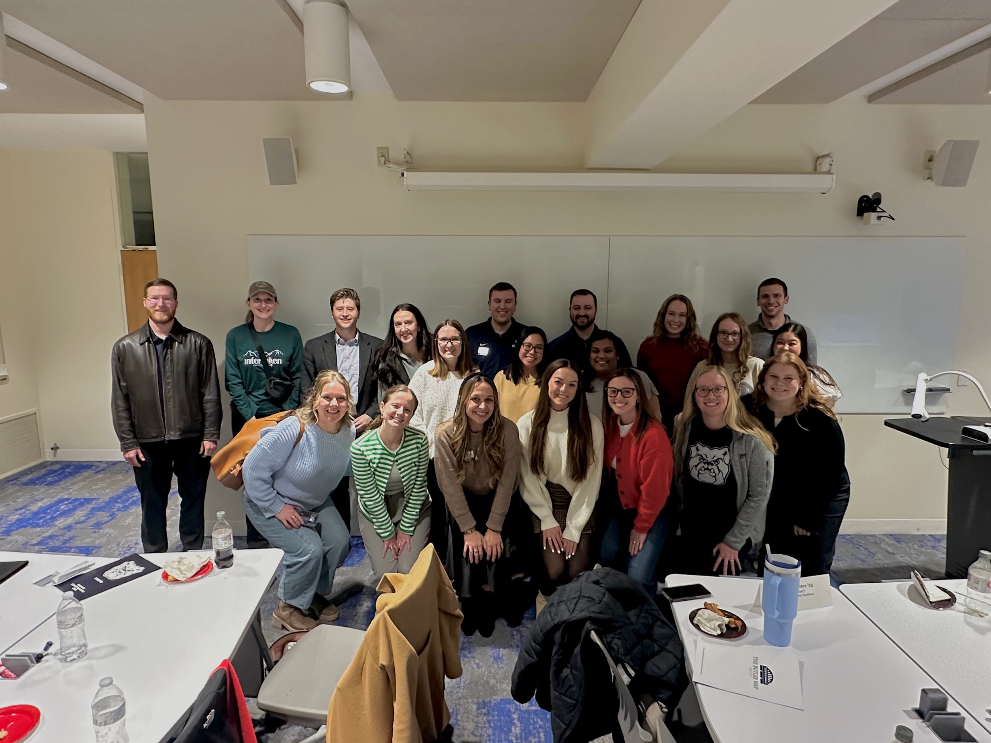 Members of the Butler Young Alumni Board (YAB) posing together for a group photo.